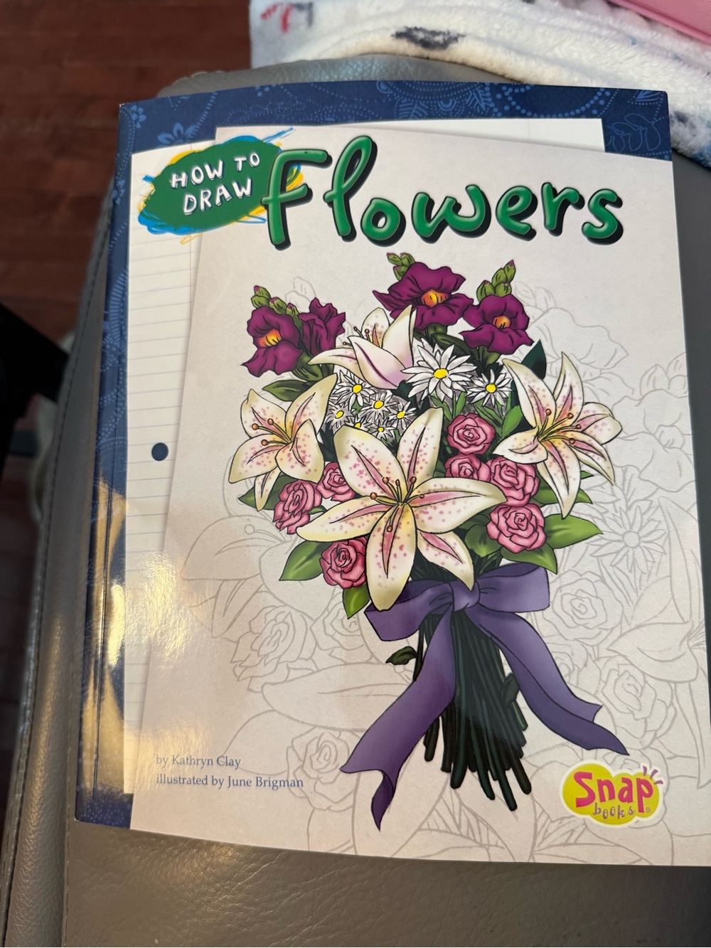 How to Draw Flowers Coloring Book - Purple Ribbon Bouquet